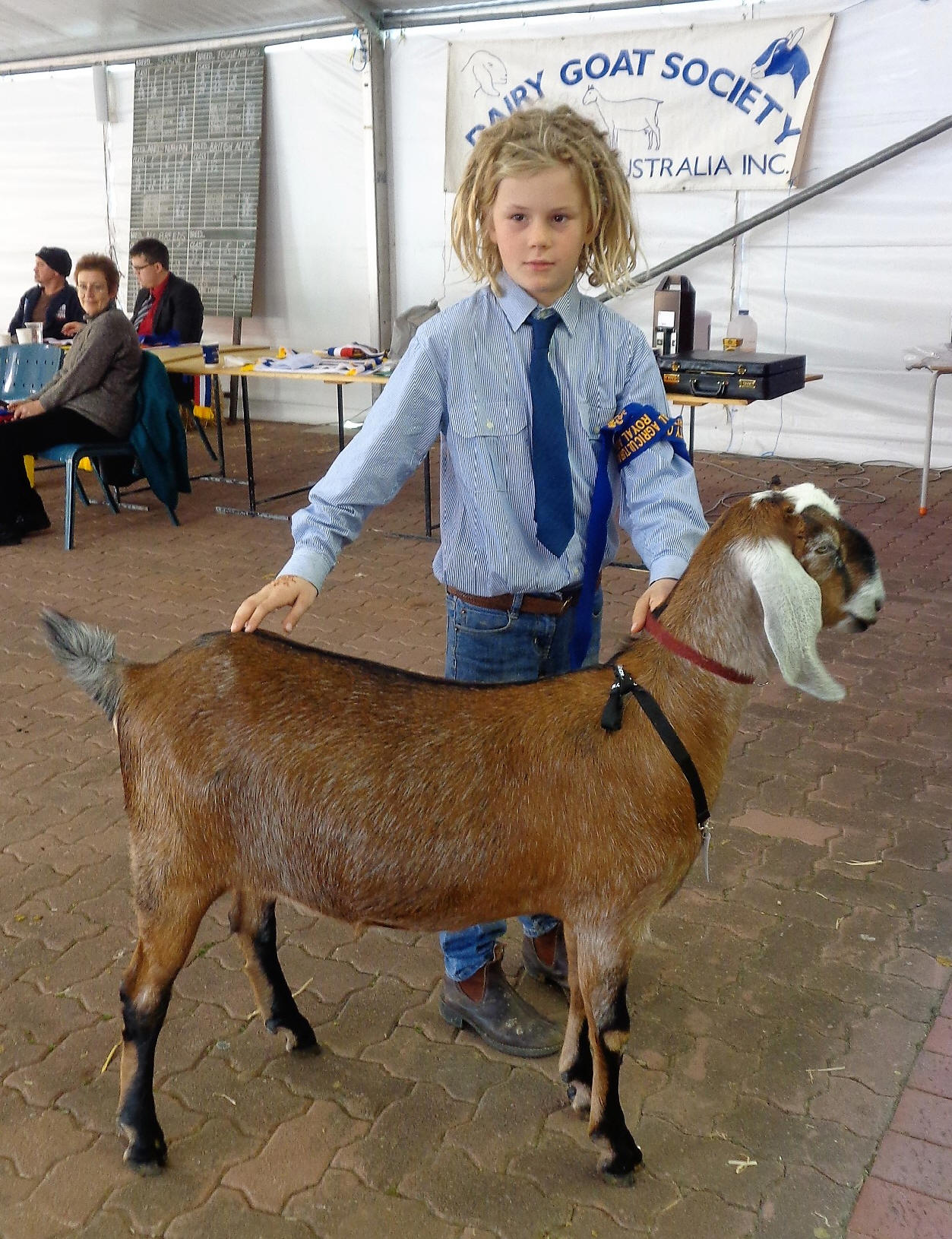 Boy and his goat